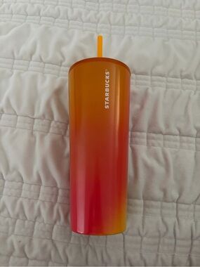 Starbucks summer Gradient Tumbler - Orange, Yellow & Pink